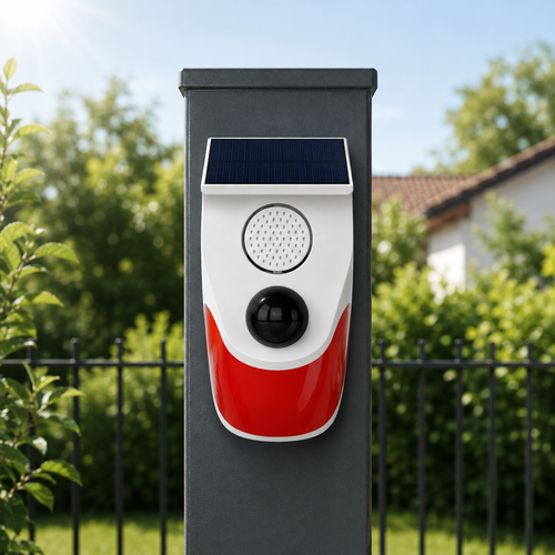 Alarme Infrarouge Solaire - Répulsif Animaux