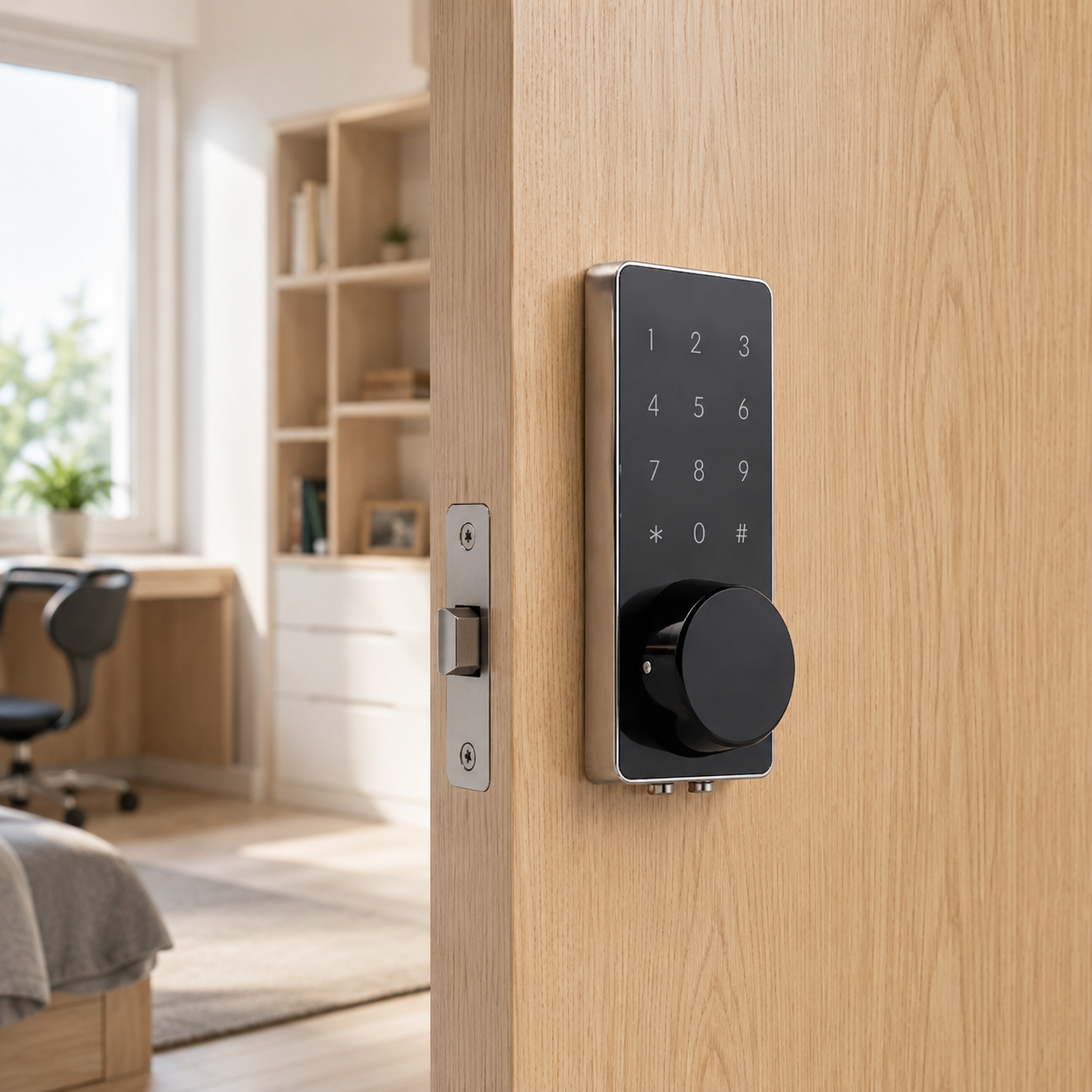 Serrure d'Intérieur à Carte RFID et Code