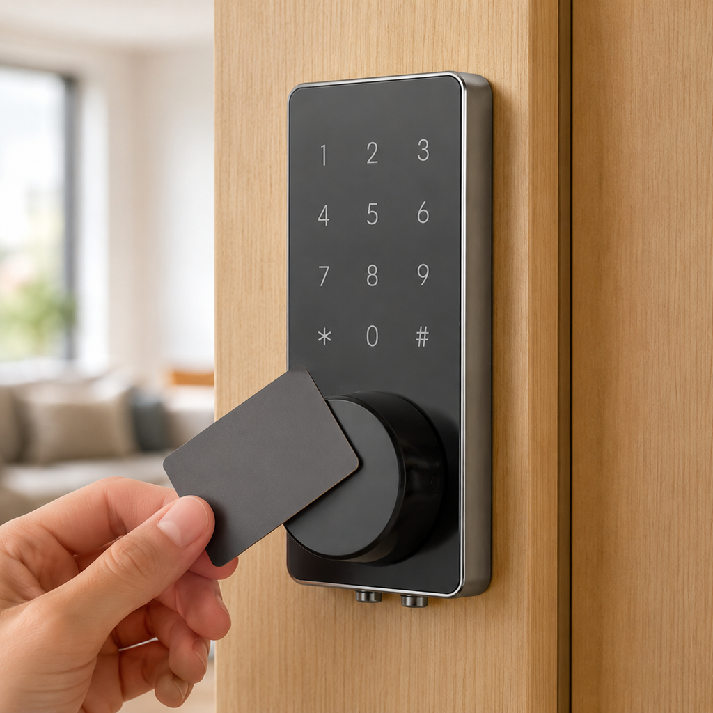 Serrure d'Intérieur à Carte RFID et Code