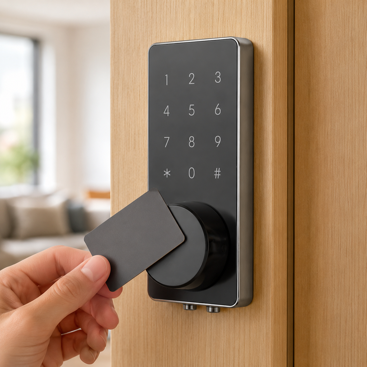 Serrure d'Intérieur à Carte RFID et Code