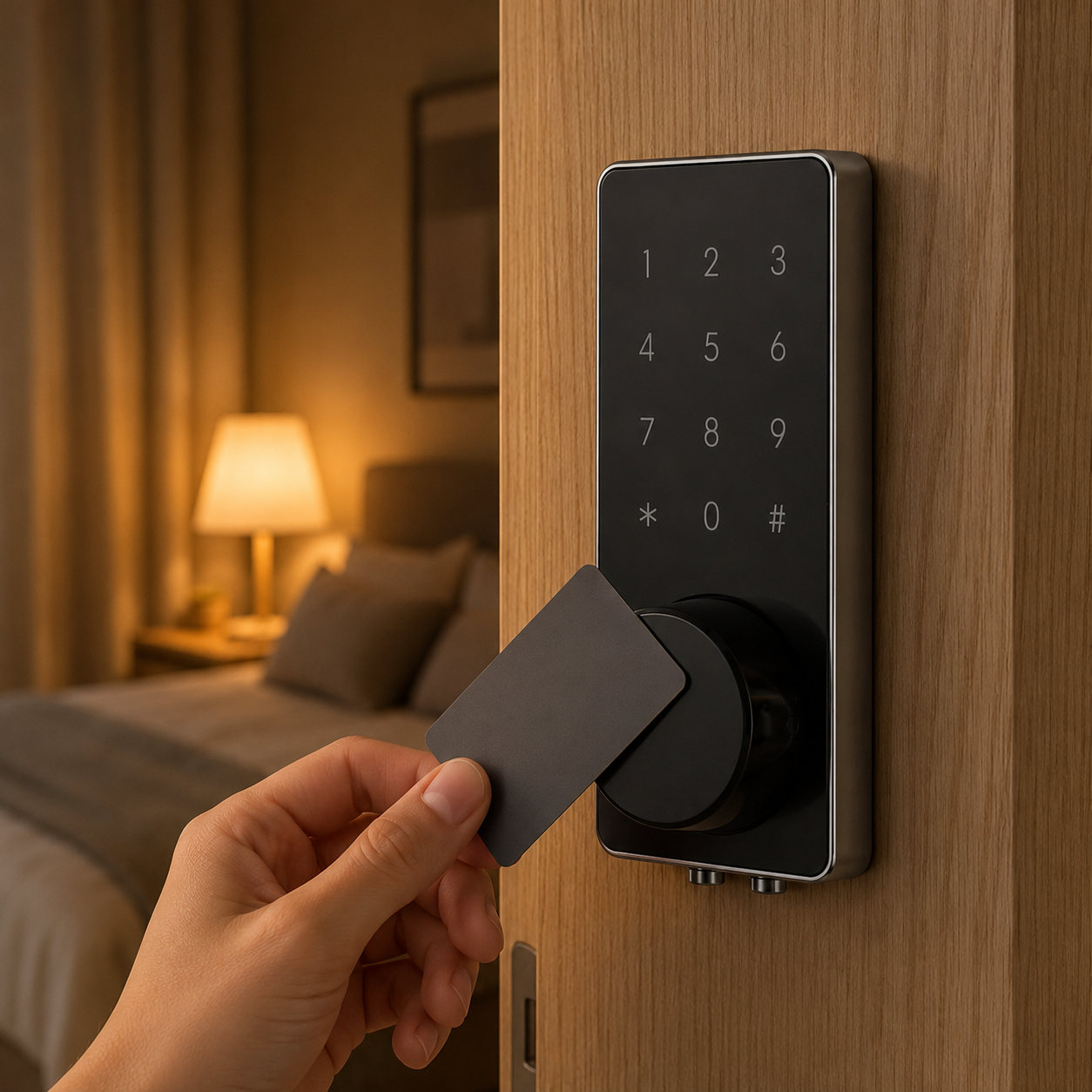 Serrure d'Intérieur à Carte RFID et Code