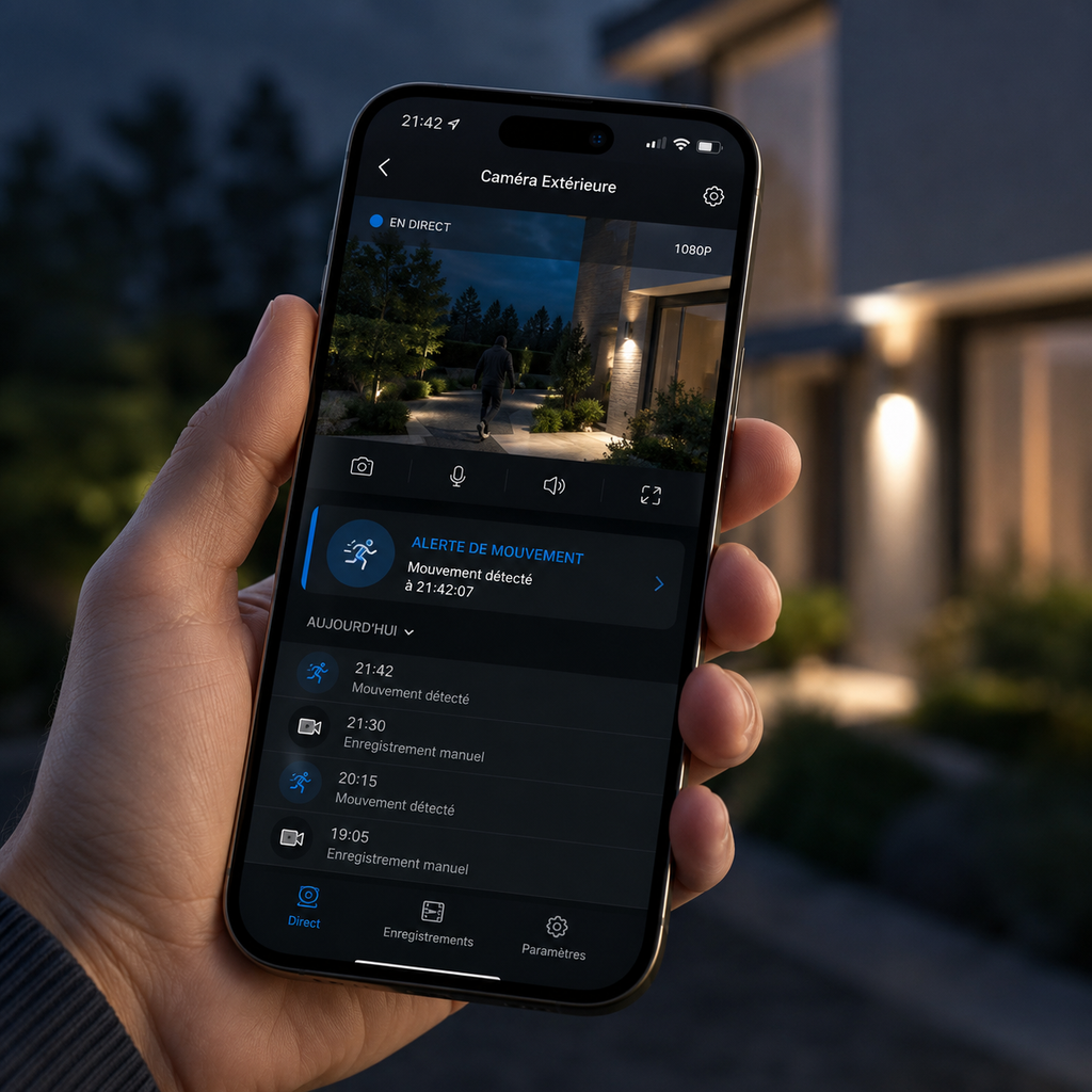 Caméra de Surveillance WiFi Solaire Sans Fil
